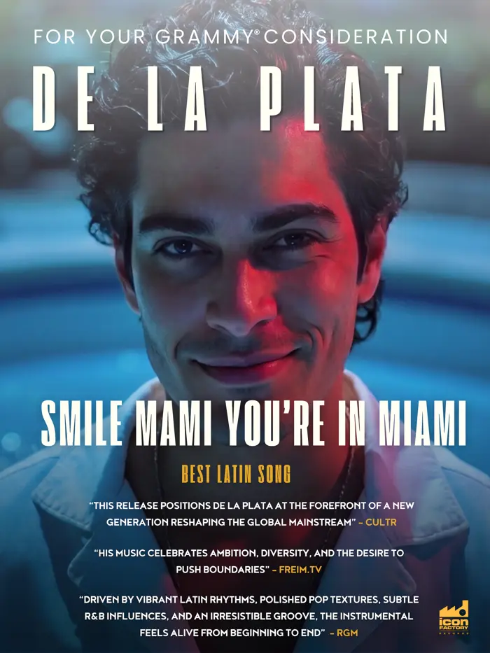 For your GRAMMY consideration: De La Plata, Smile Mami You’re in Miami, Best Latin Song